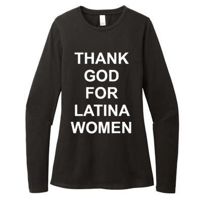 Thank God For Latina Women Power Hispanic Flowers Womens CVC Long Sleeve Shirt