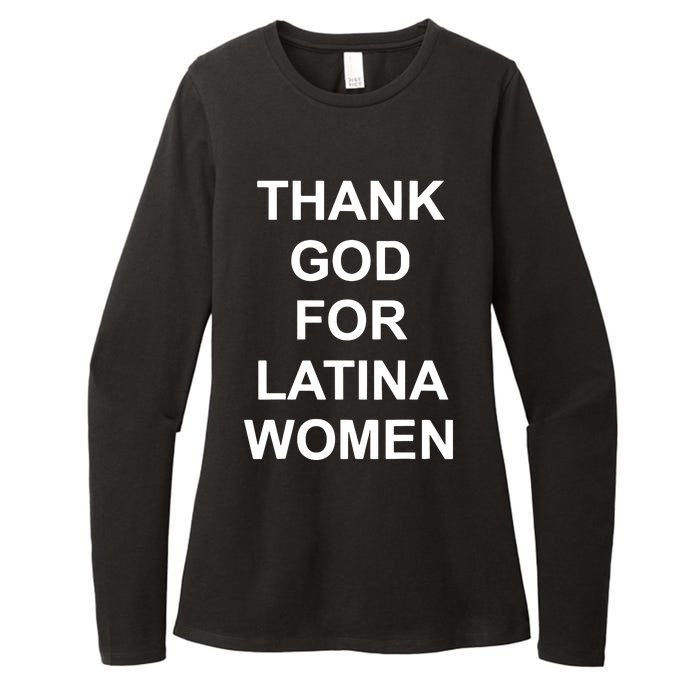 Thank God For Latina Women Power Hispanic Flowers Womens CVC Long Sleeve Shirt