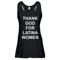 Thank God For Latina Women Power Hispanic Flowers Ladies Essential Flowy Tank