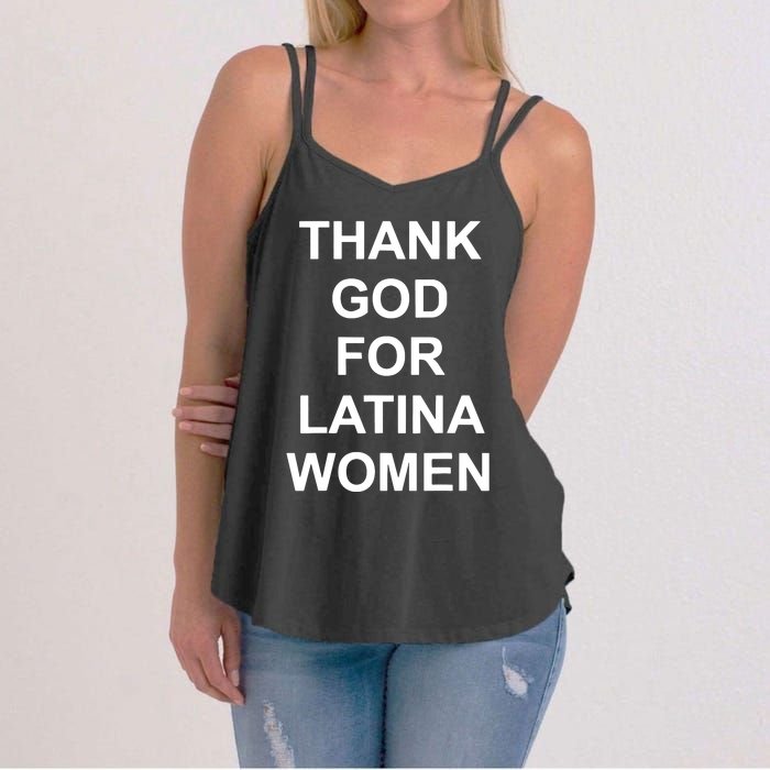 Thank God For Latina Women Power Hispanic Flowers Women's Strappy Tank