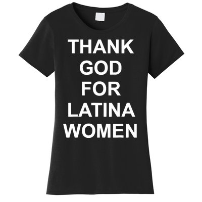 Thank God For Latina Women Power Hispanic Flowers Women's T-Shirt