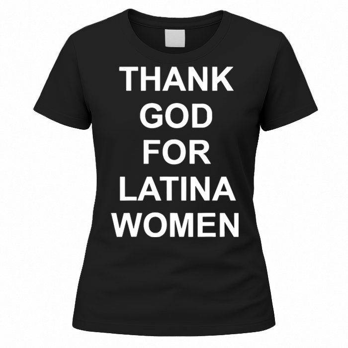 Thank God For Latina Women Power Hispanic Flowers Women's T-Shirt