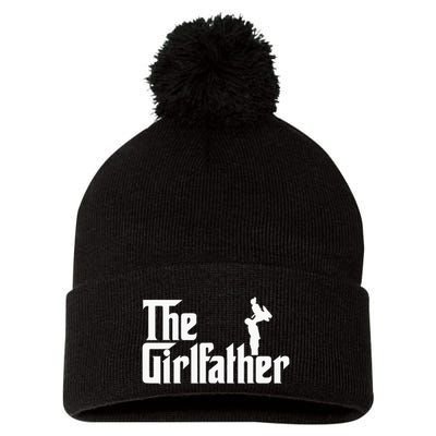 The Girl Father Gift Funny Dad Best FatherS Day Pom Pom 12in Knit Beanie