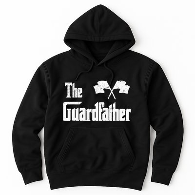 The Guardfather Funny Meme Color Guard Proud Dad Colorguard Hoodie
