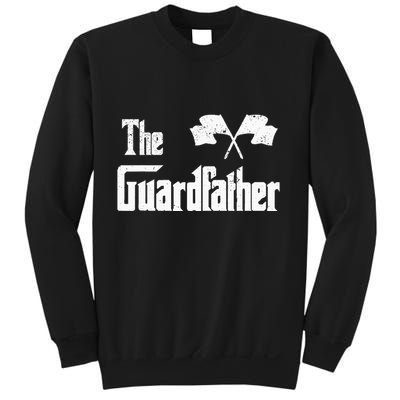 The Guardfather Funny Meme Color Guard Proud Dad Colorguard Sweatshirt