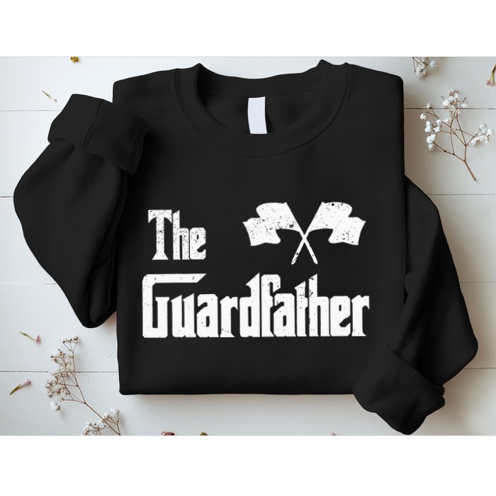 The Guardfather Funny Meme Color Guard Proud Dad Colorguard Sweatshirt