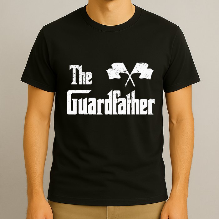 The Guardfather Funny Meme Color Guard Proud Dad Colorguard T-Shirt