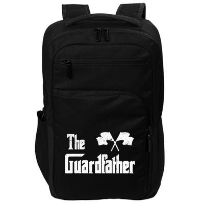 The Guardfather Funny Meme Color Guard Proud Dad Colorguard Impact Tech Backpack