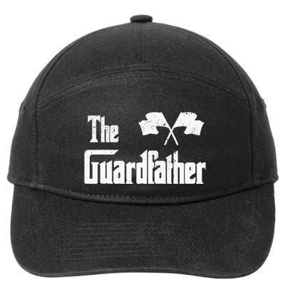 The Guardfather Funny Meme Color Guard Proud Dad Colorguard 7-Panel Snapback Hat