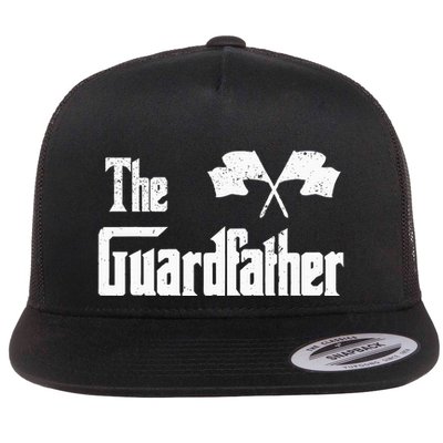 The Guardfather Funny Meme Color Guard Proud Dad Colorguard Flatbill Hat