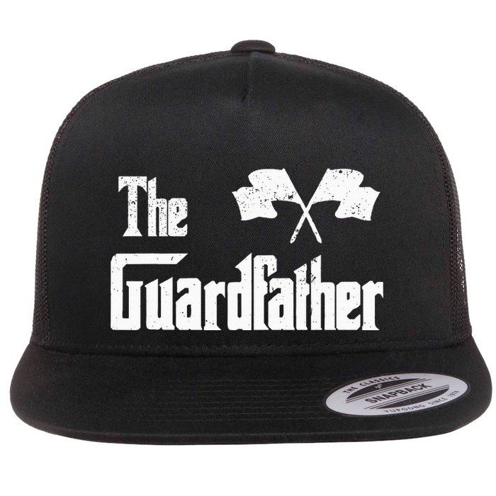 The Guardfather Funny Meme Color Guard Proud Dad Colorguard Flatbill Hat