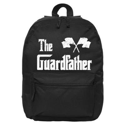 The Guardfather Funny Meme Color Guard Proud Dad Colorguard 16 in Basic Backpack
