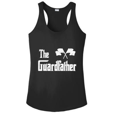 The Guardfather Funny Meme Color Guard Proud Dad Colorguard Ladies PosiCharge Competitor Racerback Tank