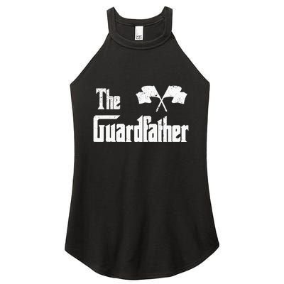 The Guardfather Funny Meme Color Guard Proud Dad Colorguard Women's Perfect Tri Rocker Tank