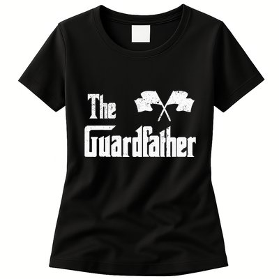 The Guardfather Funny Meme Color Guard Proud Dad Colorguard Womens T-Shirt