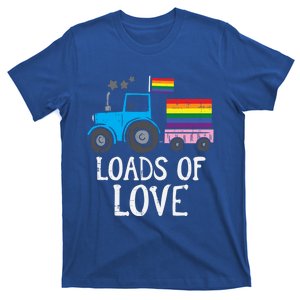 Tractor Gay Flag Loads Of Love Cute Rainbow Pride Lgbt Truck Gift T-Shirt