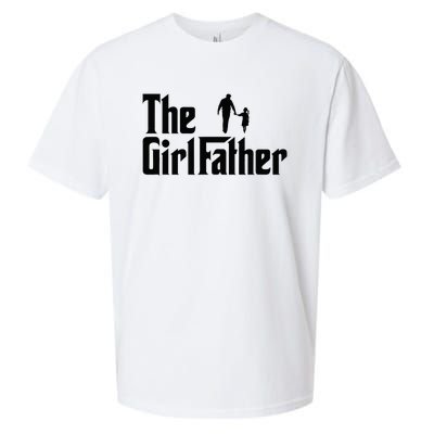 The Girl Father Funny Dad Of Daddy Daughter Sueded Cloud Jersey T-Shirt