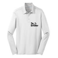 The Girl Father Funny Dad Of Daddy Daughter Silk Touch Performance Long Sleeve Polo