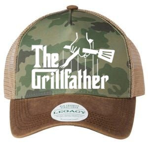 The Grillfather Funny Fathers Day Gift Grandfather Gift Legacy Tie Dye Trucker Hat