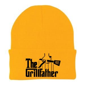 The Grillfather Funny Fathers Day Gift Grandfather Gift Knit Cap Winter Beanie