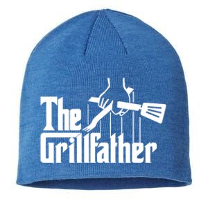 The Grillfather Funny Fathers Day Gift Grandfather Gift Sustainable Beanie