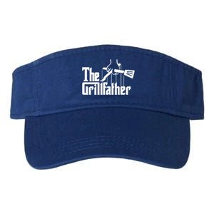 The Grillfather Funny Fathers Day Gift Grandfather Gift Valucap Bio-Washed Visor