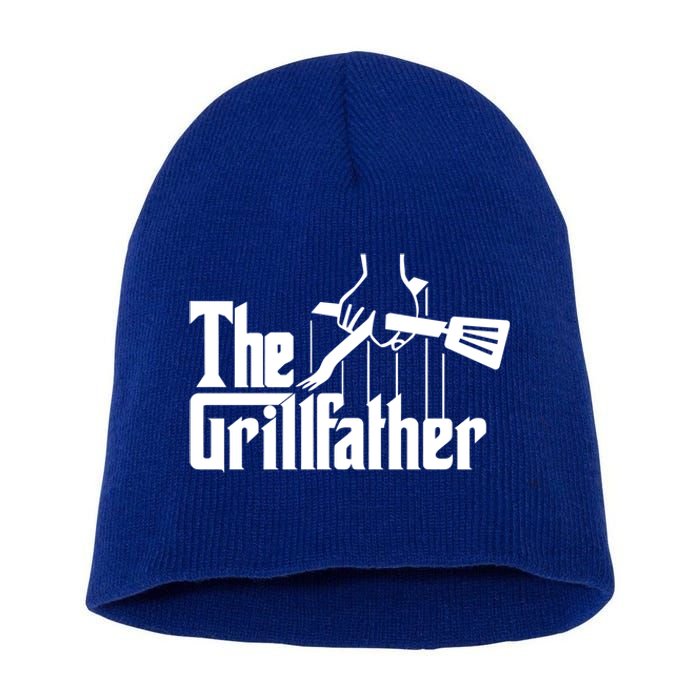 The Grillfather Funny Fathers Day Gift Grandfather Gift Short Acrylic Beanie