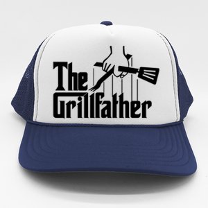 The Grillfather Funny Fathers Day Gift Grandfather Gift Trucker Hat