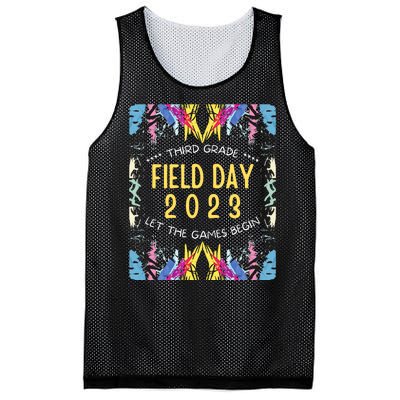 Third Grade Field Day Mesh Reversible Basketball Jersey Tank