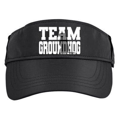 Team Groundhog Fun Matching Groundhog Day Design Gift Adult Drive Performance Visor