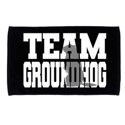 Team Groundhog Fun Matching Groundhog Day Design Gift Microfiber Hand Towel