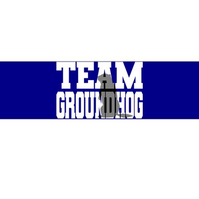 Team Groundhog Fun Matching Groundhog Day Design Gift Bumper Sticker