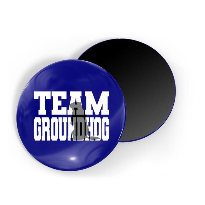 Team Groundhog Fun Matching Groundhog Day Design Gift Magnet