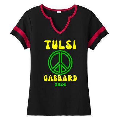 Tulsi Gabbard For President 2024 Ladies Halftime Notch Neck Tee