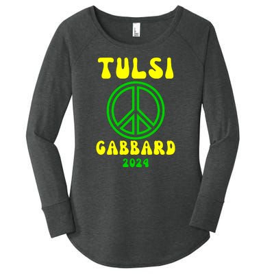 Tulsi Gabbard For President 2024 Women's Perfect Tri Tunic Long Sleeve Shirt