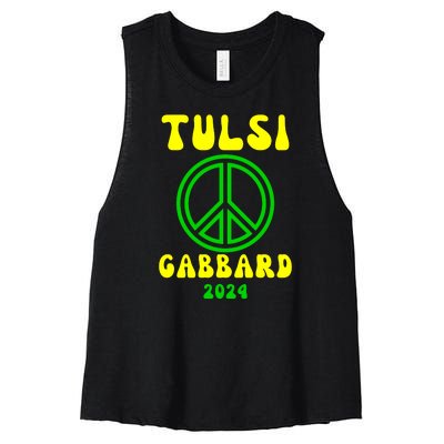 Tulsi Gabbard For President 2024 Women's Racerback Cropped Tank