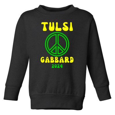 Tulsi Gabbard For President 2024 Toddler Sweatshirt