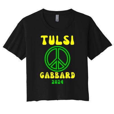 Tulsi Gabbard For President 2024 Women's Crop Top Tee