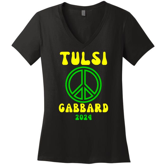 Tulsi Gabbard For President 2024 Women's V-Neck T-Shirt