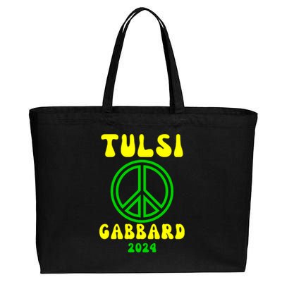 Tulsi Gabbard For President 2024 Cotton Canvas Jumbo Tote