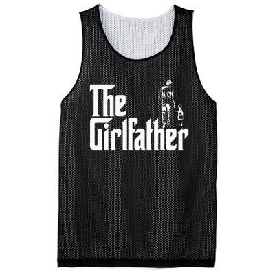 The Girlfather Funny Daddy Daughter Mesh Reversible Basketball Jersey Tank