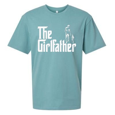 The Girlfather Funny Daddy Daughter Sueded Cloud Jersey T-Shirt