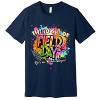 Third Grade Field Day 2024 Let The Games Begin Teachers Premium T-Shirt