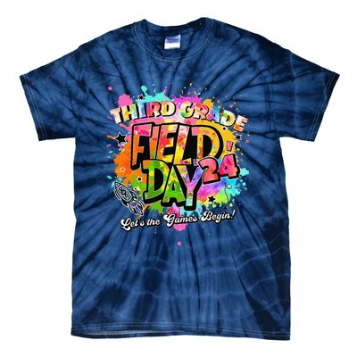 Third Grade Field Day 2024 Let The Games Begin Teachers Tie-Dye T-Shirt