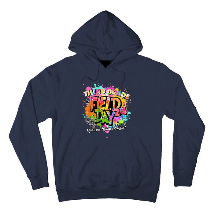 Third Grade Field Day 2024 Let The Games Begin Teachers Tall Hoodie