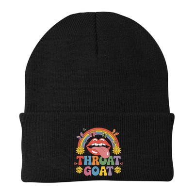 Throat Goat Funny Rainbow Pride Lips Tongue Novelty Beanie