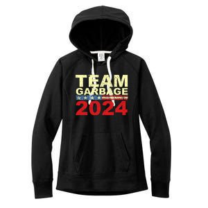 Team Garbage For Trump 2024 Elections 2024 Vote For Trump Women's Fleece Hoodie