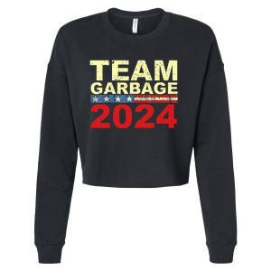 Team Garbage For Trump 2024 Elections 2024 Vote For Trump Cropped Pullover Crew