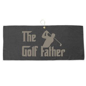 The Golf Father Funny Golfing For Golfer Large Microfiber Waffle Golf Towel