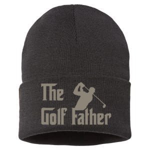 The Golf Father Funny Golfing For Golfer Sustainable Knit Beanie